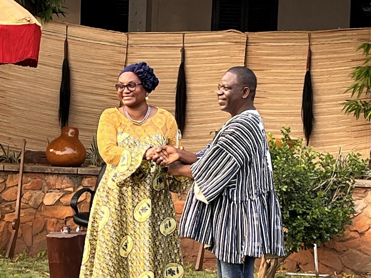 Prof <a href="/DzodziTsikata/">Dzodzi Tsikata</a> receiving her award as the most immediate past Director..<a href="/IASUG/">Institute of African Studies, Univ. of Ghana</a>