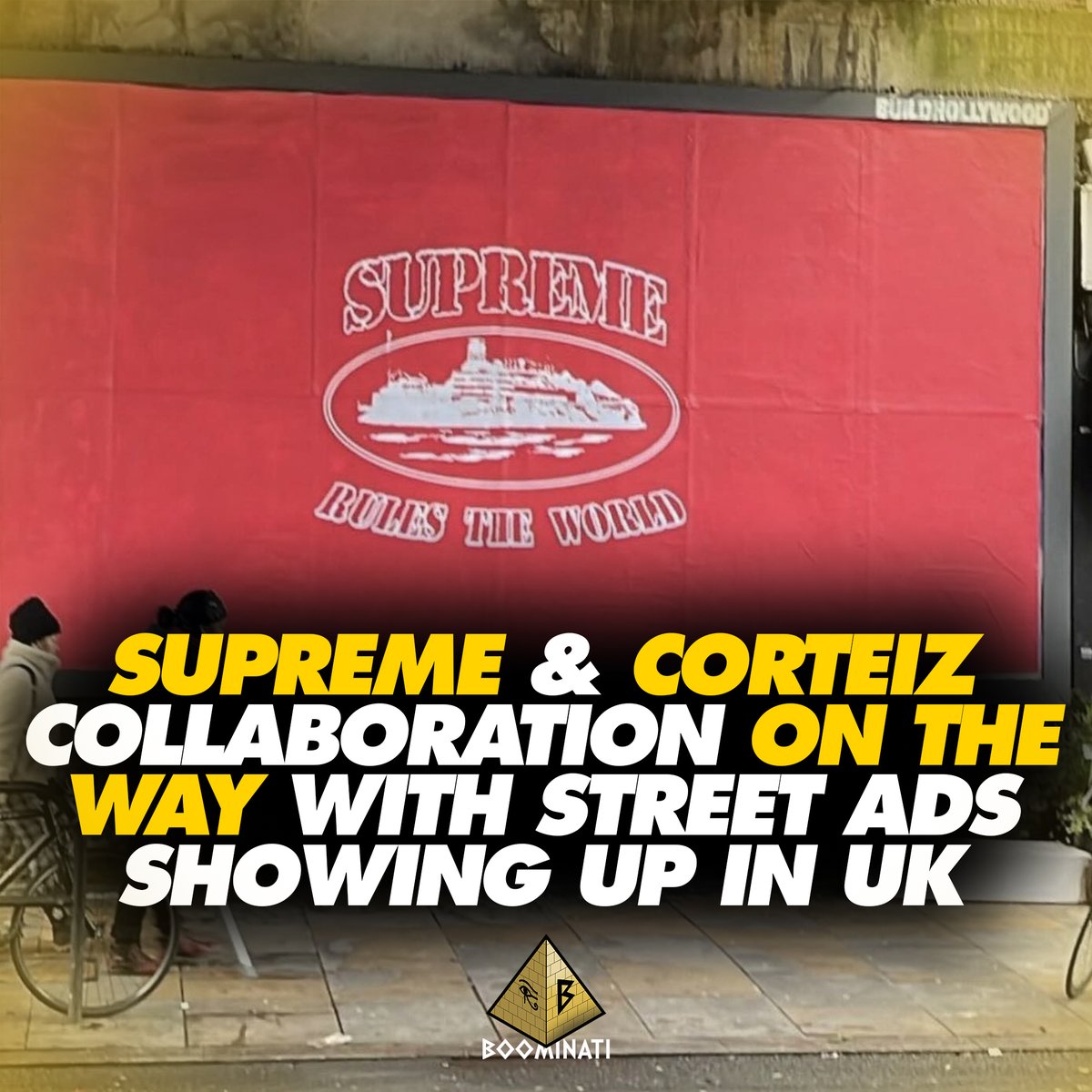 A collaboration between Supreme & Corteiz is rumored to be on the way with London posters appearing 🤯 Are you excited about this news?