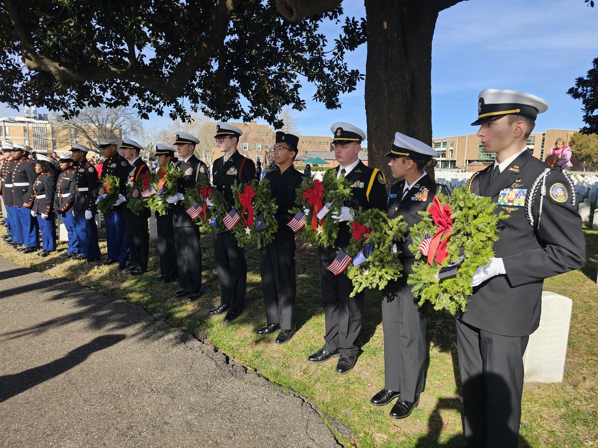 York HS NJROTC - Virginia (@york_hs) on Twitter photo Wreaths Across America event today. These Cadets make me so proud to have served!! #REMEMBER <a href="/WreathsA68234/">Wreaths Across America</a> <a href="/YCSD/">York County School Division</a> <a href="/ShannonSButler/">Shannon Butler</a> <a href="/ClippersGrafton/">Grafton High School</a> <a href="/BrutonHS/">Bruton High School</a> <a href="/SteveGavin17/">Steve Gavin</a> <a href="/aaron_mcquillan/">Aaron McQuillan</a> <a href="/HollySheffiel11/">Holly Sheffield</a> <a href="/VisitYorktown/">Visit Yorktown</a> <a href="/HamptonVa/">HamptonVa</a> Wreaths Across America event today. These Cadets make me so proud to have served!! #REMEMBER <a href="/WreathsA68234/">Wreaths Across America</a> <a href="/YCSD/">York County School Division</a> <a href="/ShannonSButler/">Shannon Butler</a> <a href="/ClippersGrafton/">Grafton High School</a> <a href="/BrutonHS/">Bruton High School</a> <a href="/SteveGavin17/">Steve Gavin</a> <a href="/aaron_mcquillan/">Aaron McQuillan</a> <a href="/HollySheffiel11/">Holly Sheffield</a> <a href="/VisitYorktown/">Visit Yorktown</a> <a href="/HamptonVa/">HamptonVa</a>