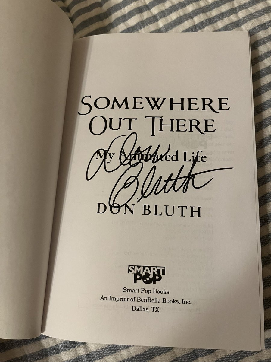 I am the winner of @toontober 2023 on Twitter!🥳🥳🥳🥳🥳MASSIVE thanks to the amazing folks at @Traditional2D and @CholfyWizard for sending me a signed copy of @DonBluth’s autobiography as my prize! And MASSIVE thanks to everyone else for all of your support!
