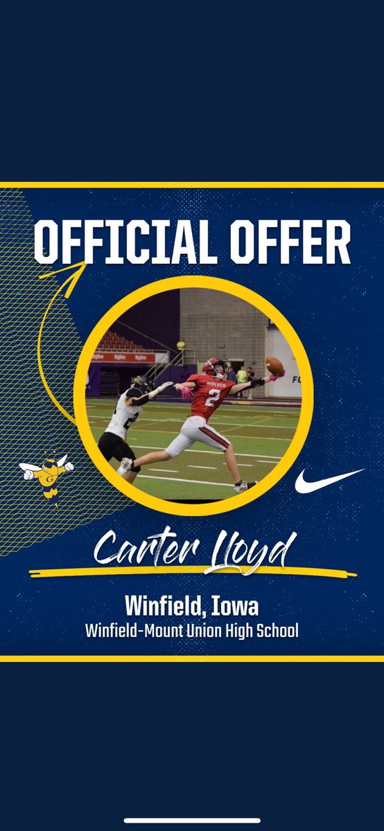 Thank you <a href="/BirgeAndrew/">Andrew Birge</a> and <a href="/GracelandFB/">Graceland Football</a> for the offer.