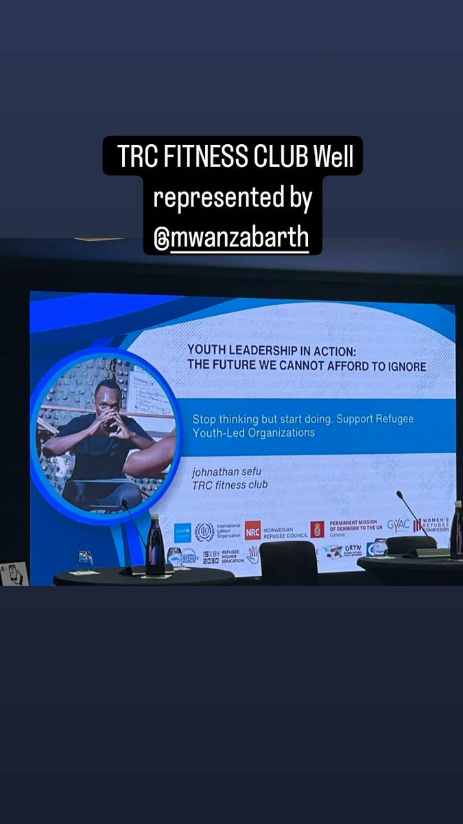 #Globalrefugeeforum @BarthMwanza @EvodeHakiziman3 @Trcfitnessclub @lifecoachjoe_ Let's keep the TRC flag higher We are so grateful 🙏☺️🙏 #Togetherwecan