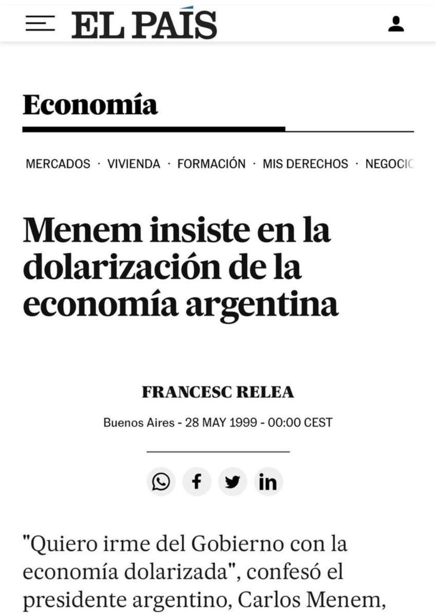 MenemMartin's tweet photo. Nos hubiéramos ahorrado dos décadas de fracasos. https://t.co/L2Xw8DdxWt