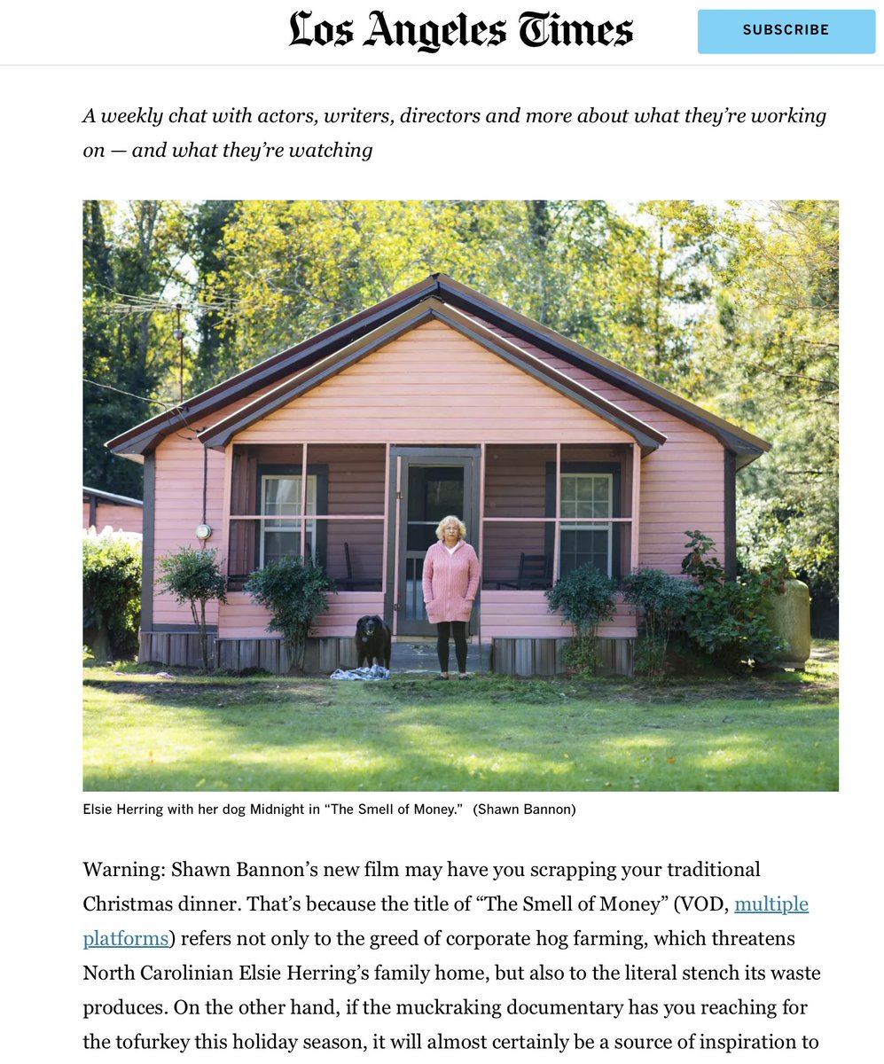 check it out <a href="/smellofmoneydoc/">The Smell of Money</a>  featured in the <a href="/latimes/">Los Angeles Times</a> 🩷latimes.com/entertainment-…