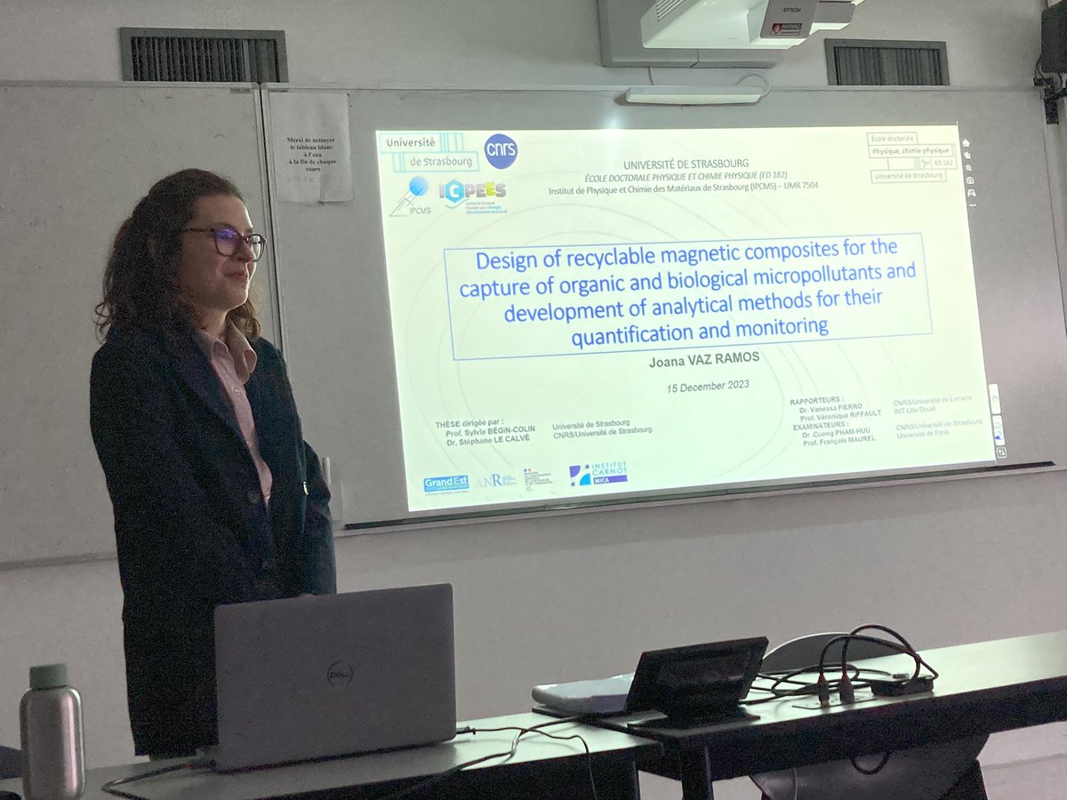 Great congratulations to Joana Vaz Ramos co-supervised with Stéphane Le Calvé for her brilliant PhD thesis defence!
Many thanks to <a href="/IPCMSlab/">IPCMS</a> , <a href="/icpees/">ICPEES</a> , <a href="/AgenceRecherche/">ANR - Agence nationale de la recherche</a> , <a href="/regiongrandest/">Région Grand Est</a>, <a href="/CarnotMica/">Carnot MICA</a>, <a href="/CNRS_Alsace/">CNRS Alsace</a>, <a href="/unistra/">-</a>