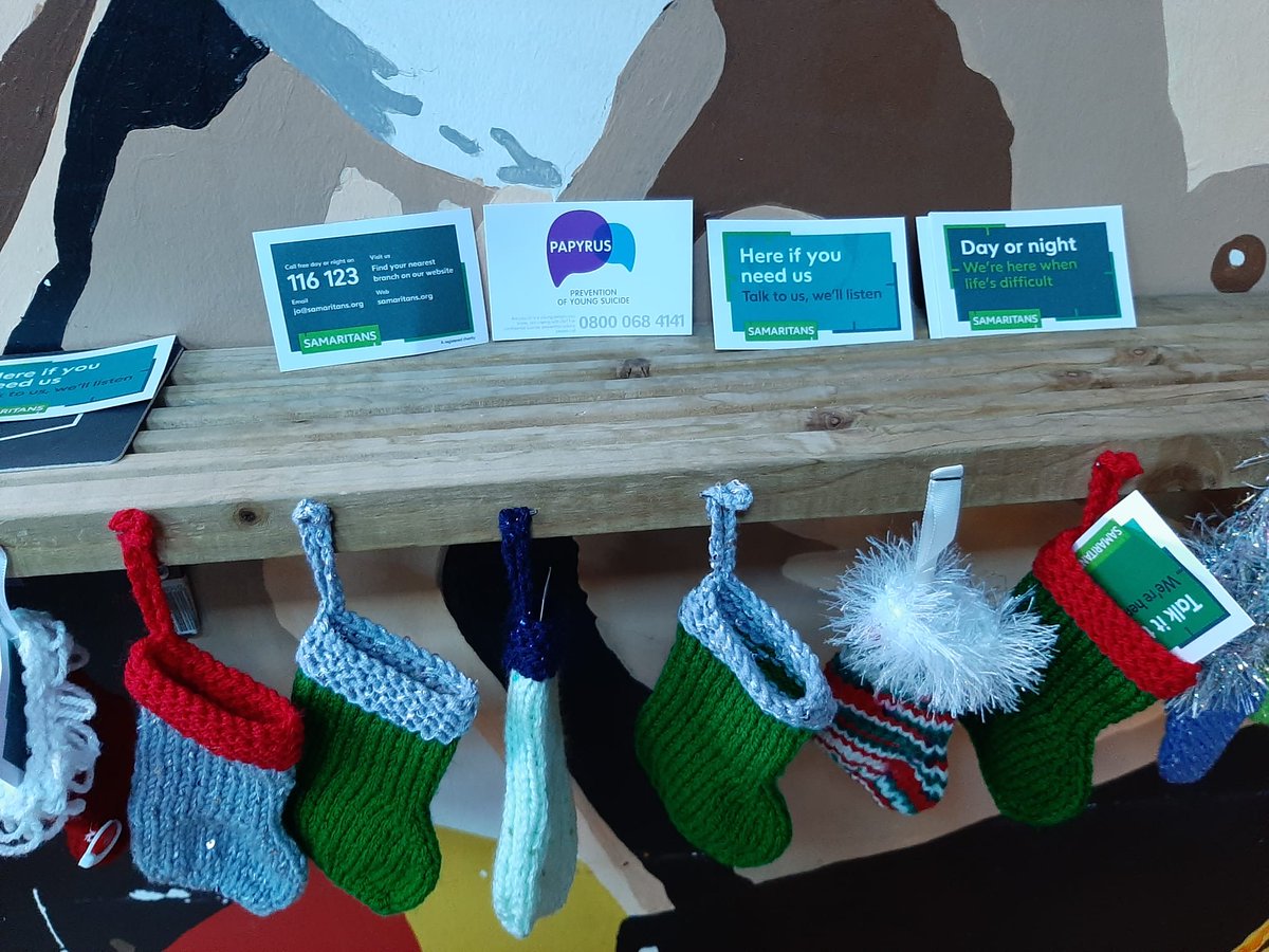 If you're in Bury this weekend, why not pop into the Sky Bar where you will find a 'mantel health' Christmas stocking display by the @big_fandango 🧦Each stocking is free to take and contain cards with mental health support numbers if you or someone you know is in crisis.📱🎄