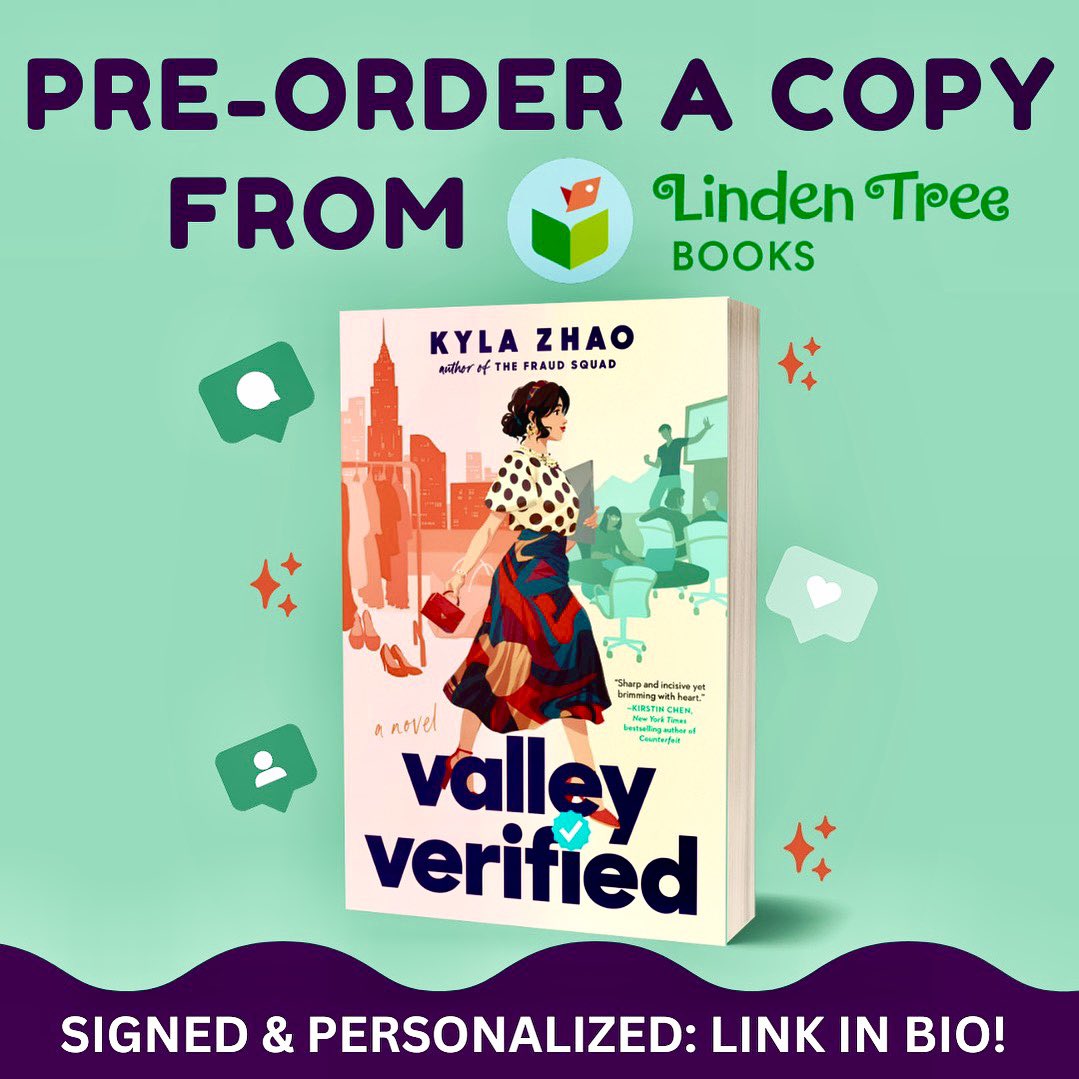 Kyla is reading VALLEY VÉRlFlED ✨ (@kylazhao_) on Twitter photo 📚Exciting News!📚
My book VALLEY VERIFIED will be out worldwide in 1 month🎉 And I’ve teamed up with <a href="/LindenTreeBooks/">Linden Tree Books</a>, my local indie, for exclusive preorders!
You’ll receive a SIGNED + PERSONALIZED copy! Make your request @ the link in my bio so I can make your copy special🤗 📚Exciting News!📚
My book VALLEY VERIFIED will be out worldwide in 1 month🎉 And I’ve teamed up with <a href="/LindenTreeBooks/">Linden Tree Books</a>, my local indie, for exclusive preorders!
You’ll receive a SIGNED + PERSONALIZED copy! Make your request @ the link in my bio so I can make your copy special🤗