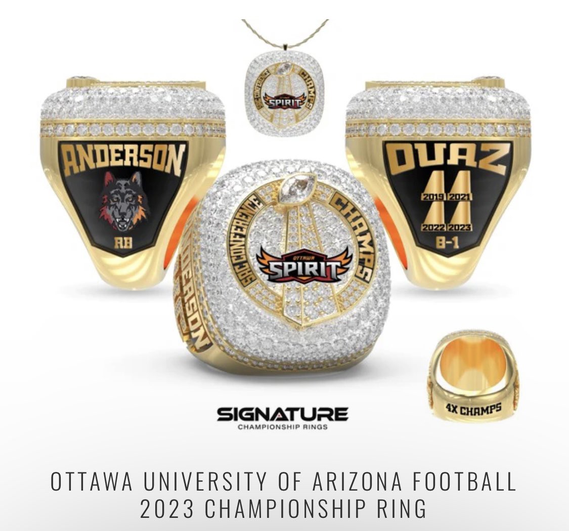 Bling Bling 2023 SAC Champs Ring 
<a href="/OUAZFootball/">OUAZ Football</a> 
#WeAreOUAZ #GATA