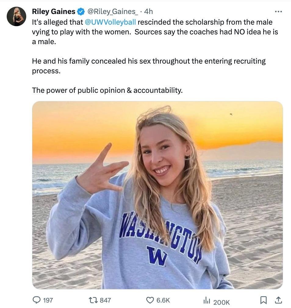 Right wing media OUTED a teenager who had privately transitioned before puberty and now say they got her collage offer taken away. There is no way to be trans that these horrible people will not harass you for. Unacceptable, shameful and cowardly behavior for @UW to bow to this.
