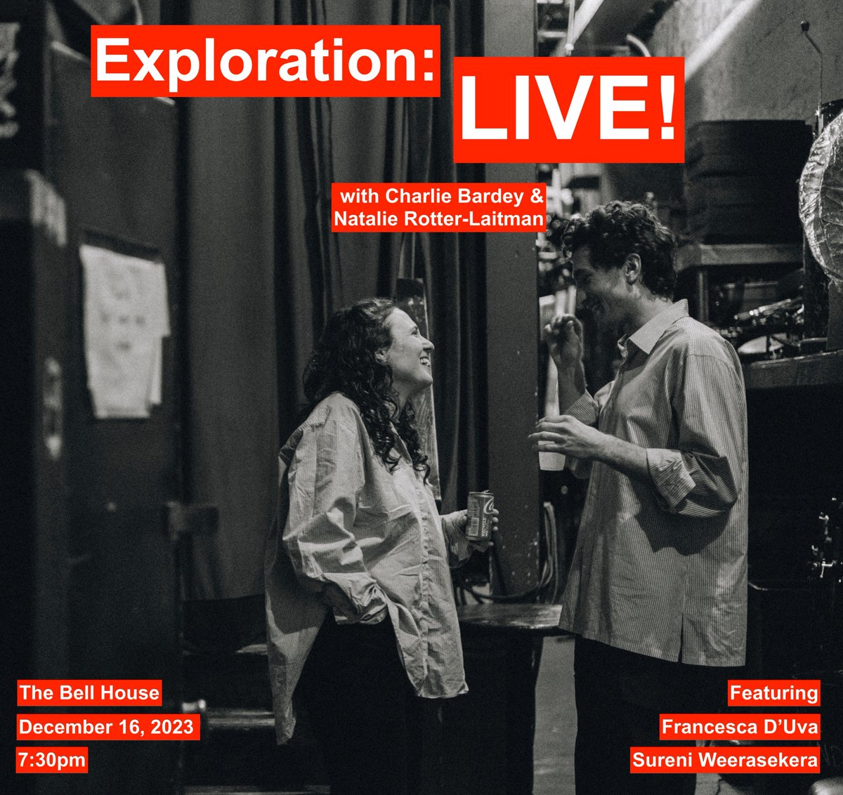 TONIGHT: @ExplorationLive with @chunkbardey and @natrotlait is SOLD OUT! Featuring special guests @sureni and @to_die_for_duva! 7PM Doors ∙ 7:30PM Show Details: tinyurl.com/mr3uas6m