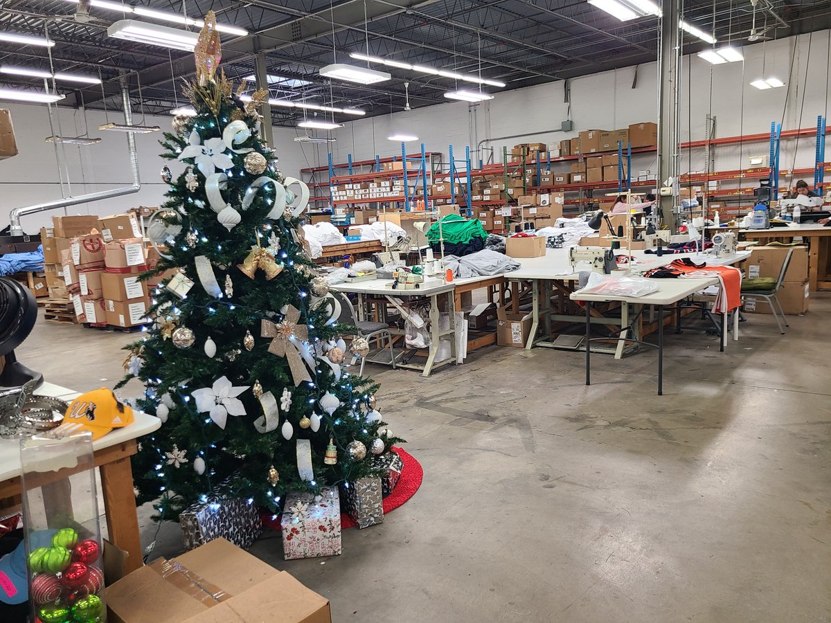 Every year the crew sets up a Christmas tree on the production floor. This year might be the best one yet.  No matter how busy we get Christmas music playing all day helps keep everyone in the holiday spirit!