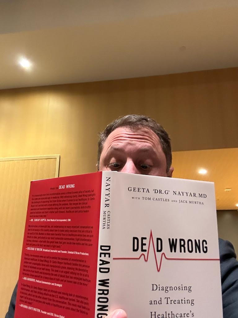 Loved seeing @Lacktman read “Dead Wrong” at @AmericanTelemed’s #EDGE2023 this week. Eyebrows raised high! 🤨 Which chapter do you think he’s on?