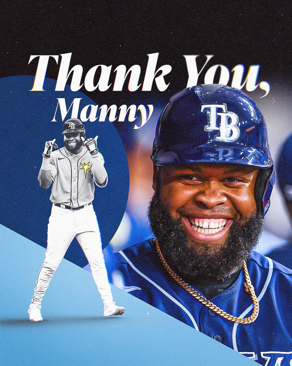 For all the smiles. 
For all the clutch hits. 
For all the diving grabs 😃

 Thank you, Manny.