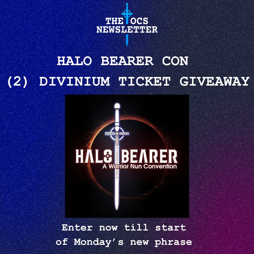 An anonymous #HaloBearer has donated (2) Divinium tickets for the con in February. All you have to do is comment with your favorite Sister Beatrice or KTY picture with the phrase and tags.
SEE YOU IN FEBRUARY KTY!
#WarriorNun #SaveOURWarriorNun