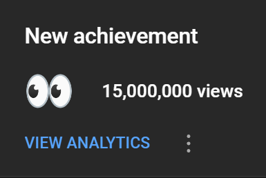 We never made the best videos in the world.
We never went viral.
We never trended.
We just persisted.