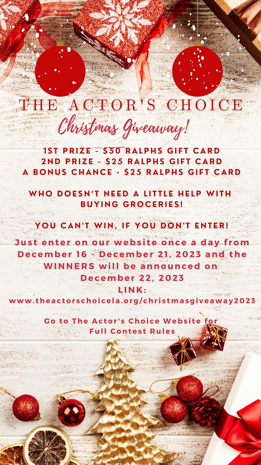 Holiday Giveaways: 16 prizes to enter to win!