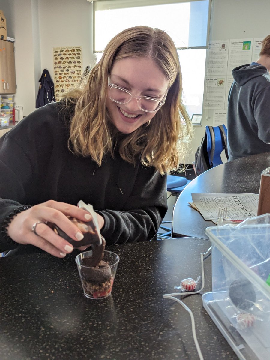 Students in Eat and Drink Your Science made (and ate) edible soil columns today. #ourBMSA #OAISS