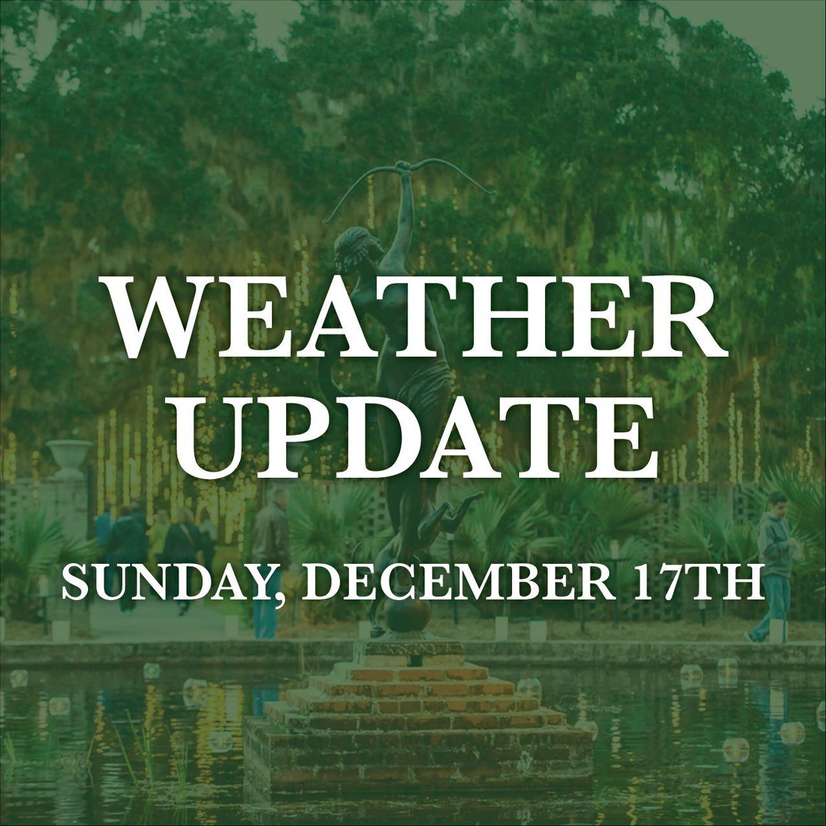 Due to inclement weather by the impending Nor’easter, we regret to inform you that Nights of a Thousand Candles scheduled for Sunday, December 17th has been canceled. The safety of our guests and staff is our top priority. Thank you for your understanding!