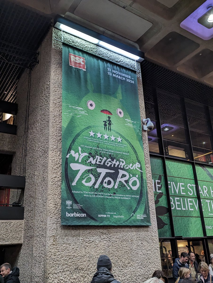 My neighbour Totoro at @BarbicanCentre was absolutely magic. If you get a chance to go you should!