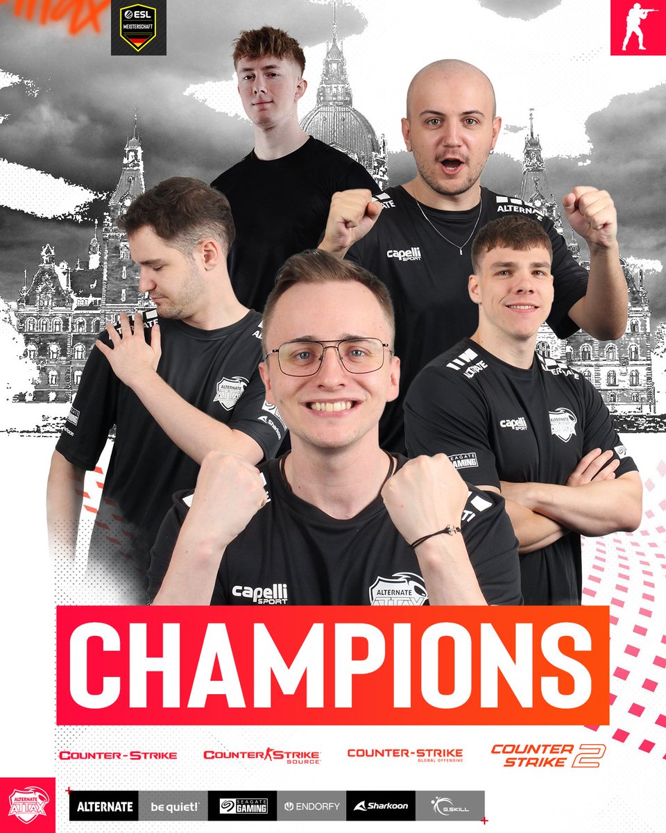 JA JA JA WE MADE IT, WE ARE YOUR #ESLMeisterschaft CHAMPIONS!! 🥳🥳🥳

#aufgehtsattax