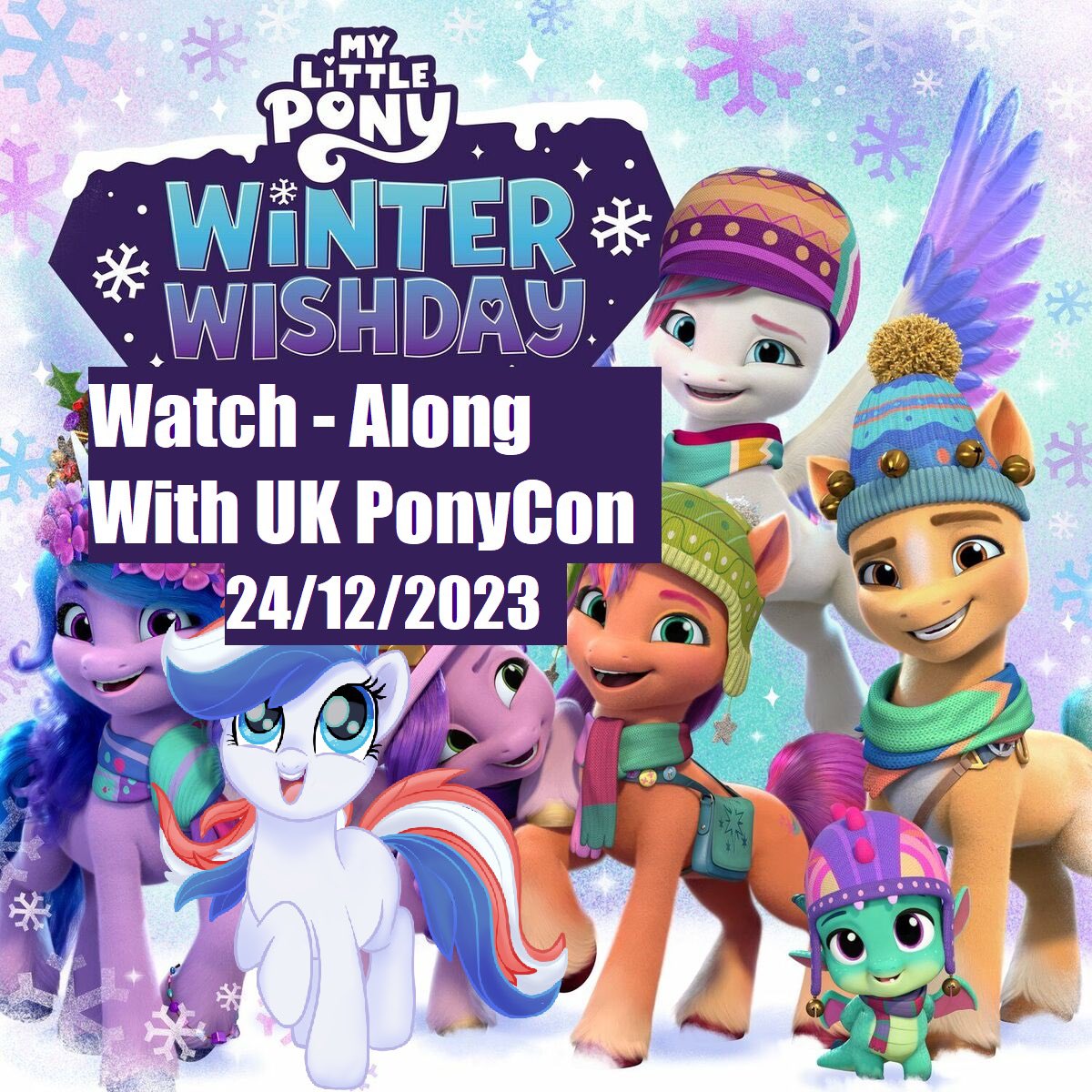 UKPonyCon's tweet photo. On December 24th we are hosting a ‘Watch-Along’ event in our discord server: https://t.co/CVWD15gduk at 6PM GMT on Christmas Eve we will all press play, on our own personal devices, at the same time! We do not stream anything into our discord.
⬇️ https://t.co/Cr2bffbCtE
