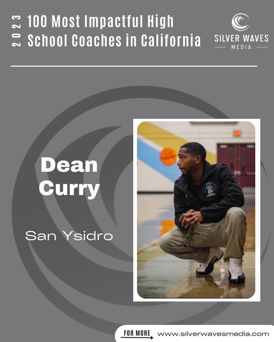 <a href="/Ophsbbasketball/">Oak Park Basketball</a> <a href="/OPathletics/">Oak Park Athletics</a> <a href="/AlanMitchellP3/">Alan Mitchell 🏁</a> <a href="/SAHS20Athletics/">St. Anthony Saints Athletics</a> <a href="/StAnthonySAINTS/">St. Anthony Saints</a> <a href="/SMPrepHoops/">Saint Monica Prep Basketball</a> <a href="/smprepmariners/">Saint Monica Prep Athletics</a> <a href="/SCanyonSports/">Sierra Canyon Sports</a> <a href="/Coach_AntDavis/">Anthony “AD” Davis</a> <a href="/crossroadsscore/">Crossroads Athletics</a> <a href="/LHSTrojanPride/">Lincoln High School</a> <a href="/TuroJones/">Arturo Jones</a> <a href="/Leu_Olympians1/">Leuzinger Athletics</a> <a href="/LeuzingerHS/">Leuzinger High School</a> <a href="/Coach_Ash_/">Coach Ash ™️</a> <a href="/EHSHOOPZ/">EHSHOOPZ</a> <a href="/ehs_athletics_/">Eastside HS Athletics Page</a> <a href="/CoachBMcCrumby/">Bernard Mccrumby</a> <a href="/serrabasketball/">#Serra💪</a> <a href="/SerraCavaliers/">Serra Cavaliers</a> <a href="/RCHSBasketball/">Rancho Cucamonga Basketball</a> <a href="/sports_rchs/">RCHS Sports</a> <a href="/coachmellis/">Bill Mellis</a> <a href="/salesianprep/">Salesian College Prep</a> <a href="/TheRealBoBrewer/">Bo Brewer</a> <a href="/RBHS_boys_bball/">Rancho Bernardo HS Basketball</a> <a href="/SJMBasketball1/">SJM Boys Basketball</a> <a href="/SJM_Athletics/">SJM Athletics</a> <a href="/CAMSLBUSD/">CAMS</a> <a href="/BasketballSrv/">SRVBasketball</a> <a href="/WERSR/">San Ramon Valley HS</a> <a href="/CoachFantazia/">Brice Fantazia</a> <a href="/MC_basketball/">Modesto Christian Basketball</a> <a href="/CCPEaglesHoops/">Chaminade Boys Basketball</a> <a href="/Chaminadesports/">Chaminade Athletics</a> <a href="/LawndaleBball/">Christopher Brownlee</a> <a href="/CoachChrisF22/">Coach Chris</a> <a href="/JTownHoopz/">Jordan Basketball</a> <a href="/PSBasketball1/">Chris Howard</a> <a href="/CoachAllardCHS/">Clark Allard</a> <a href="/CbadHoops/">Carlsbad Basketball</a> <a href="/CbadAthletics/">Carlsbad Athletics</a> <a href="/CarlsbadLancers/">Carlsbad HS Lancers</a> <a href="/LoyolaBB/">Loyola Basketball</a> <a href="/LoyolaAthletics/">Loyola High Athletics</a> <a href="/OLuBBB/">Orange Lutheran Boys Basketball</a> <a href="/orangelutheran/">Orange Lutheran High School</a> <a href="/OLu_Athletics/">OLu Athletics</a> <a href="/EtiwandaBBall/">Etiwanda Boys Basketball</a> Congratulations to Dean Curry of San Ysidro on being named to the 100 Most Impactful High School Coaches in California list.

<a href="/coach_currySD/">Stevon Dean Curry</a> 

silverwavesmedia.com/100-most-impac…