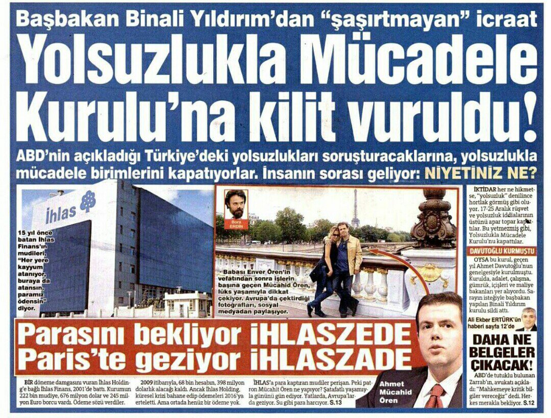 #CumhurBaşkanınınDikkatine!
#MücahidÖreneHatırlatın!
#ihlaszedelerinParasıNerede?

📌#iHLASGRUBU @ihlasholding @mucahid_oren ONBİNLERCE GARİBANIN ALINTERİ İLE 23 YILDIR SALTANAT SÜRÜYOR!
DAHA NE KADAR SUSACAKSINIZ ?!
@RTErdogan @_cevdetyilmaz @AliYerlikaya @AvOzlemZengin @ticaret