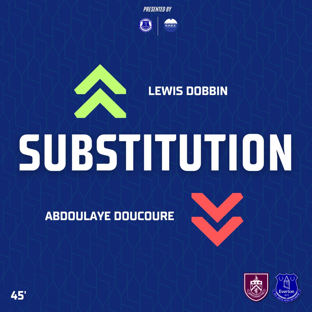 Constant Everton FC (@efcconstant) on Twitter photo Lewis Dobbin replaces Abdoulaye Doucoure ahead of the second half due to injury. π΅
#BUREVE / <a href="/BluesVCancer/">BluesAgainstBloodCancer</a> Lewis Dobbin replaces Abdoulaye Doucoure ahead of the second half due to injury. π΅
#BUREVE / <a href="/BluesVCancer/">BluesAgainstBloodCancer</a>