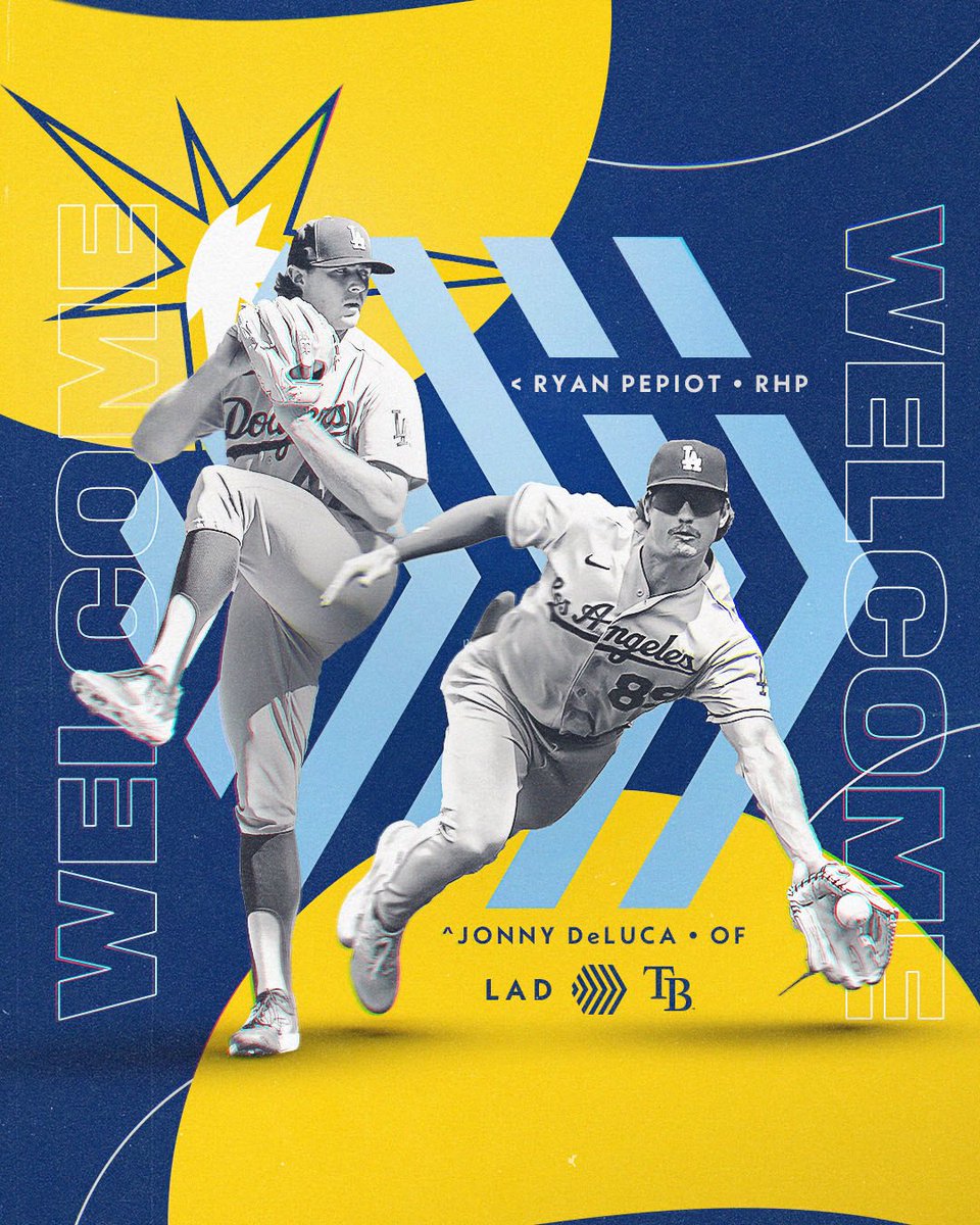 Welcome to Tampa Bay, boys!

Ryan Pepiot and Jonny DeLuca are officially Rays 🙌