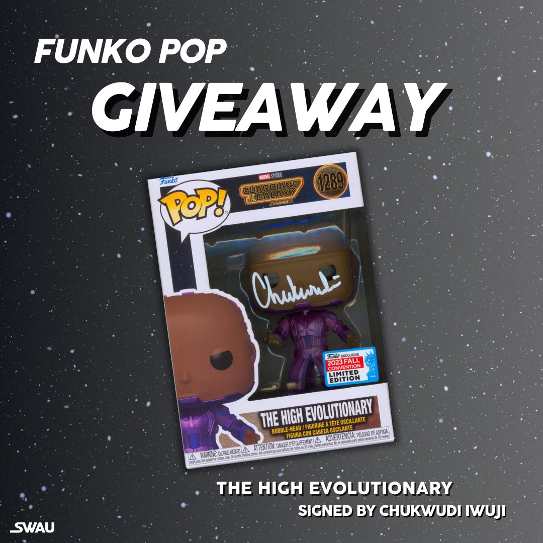 We’re giving away a limited edition treasure! If you’re a Marvel fan, you’re not going to want to miss out on a chance to win this Funko Pop of The High Evolutionary signed by none other than Chukwudi Iwuji! To enter: follow us, repost, like this post, and tag one friend PER…