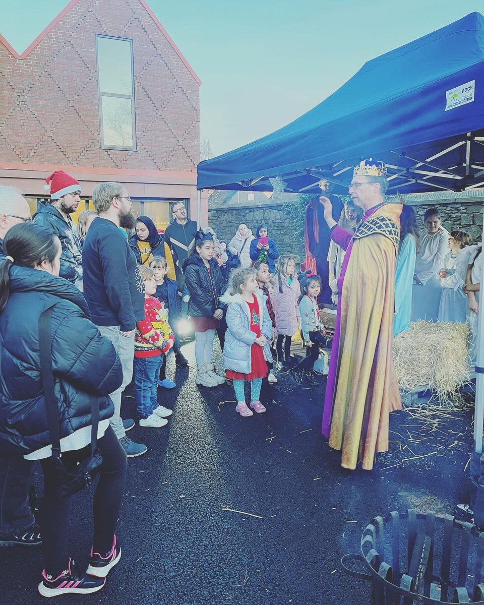 Joyous afternoon with our community, celebrating the wonder of God moving into the neighbourhood. Even had a visit from a Donkey and a Bishop carrying real frankincense! @Stlukeschurchbb @cofelancs #joyful #estatelife