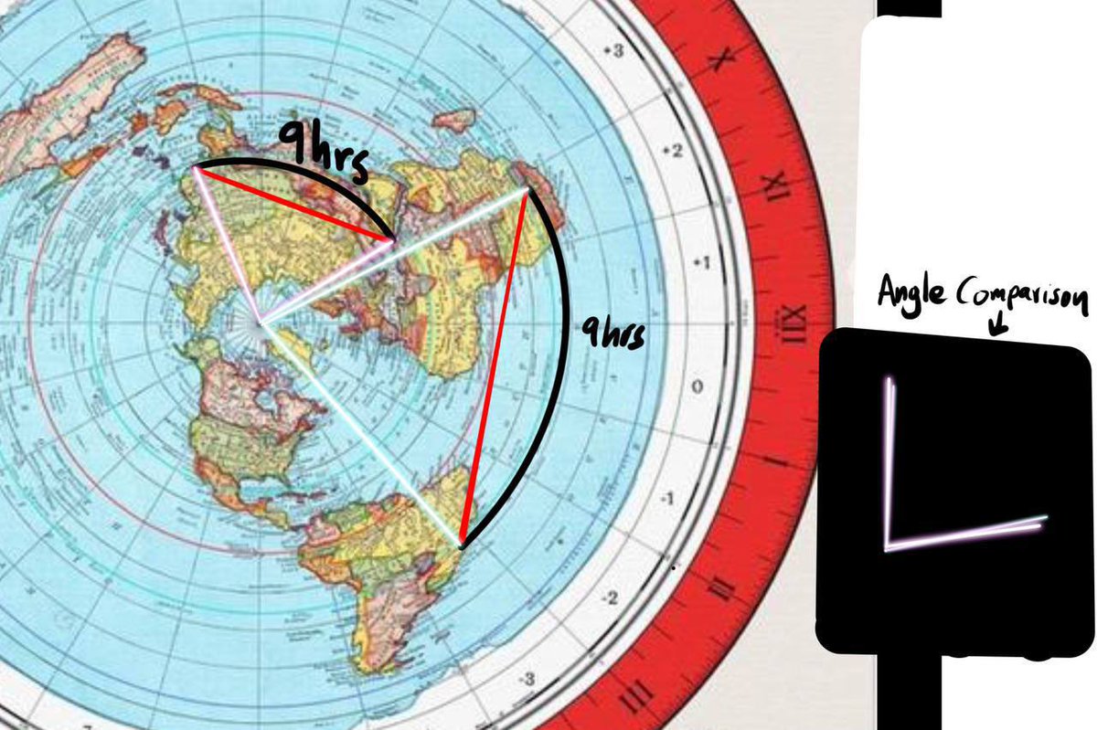 @FlatEarthZone Flat Earth is fake. Round Earth explains short flight from NZ to Chile How can the sun & moon look circular & not elliptical when moving away to the horizon? How can the sun & moon each set 1/2 under the horizon & be overhead elsewhere simultaneously? RE explains this. FE not