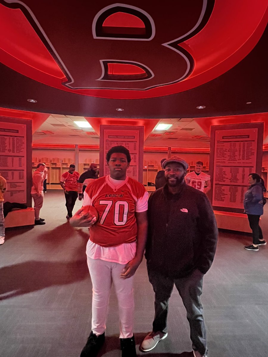 Thank You @BenUFootball and @Coach_Schroeder for an Amazing Visit!! Had a great time seeing the campus and meeting the coaches. Can’t wait to see what the future holds!! @coachharveyj @BengalFB08
