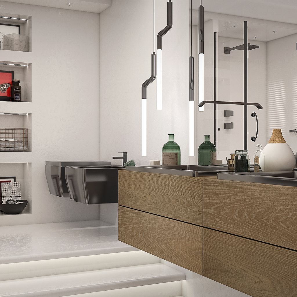 HomiloCompany's tweet image. 🚿 Wood-Touched Serenity: Super-Sleek Bathroom Design 🚿
Immerse yourself in the minimalist functionality of a sleek modern bathroom, where wooden accents offer a warm reprieve from the refined monochrome. 
#bathroomdesign #bathroom #bathroomdecor #bathroomrenovation