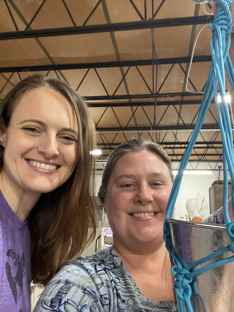 Kerry Maione ☮️ (@kerrymaione) on Twitter photo Spent the morning <a href="/resourcedepot/">Resource Depot</a> learning to macrame. This was my second try & I almost gave up, but Brittney helped me stick with it! ♻️💕 Spent the morning <a href="/resourcedepot/">Resource Depot</a> learning to macrame. This was my second try & I almost gave up, but Brittney helped me stick with it! ♻️💕