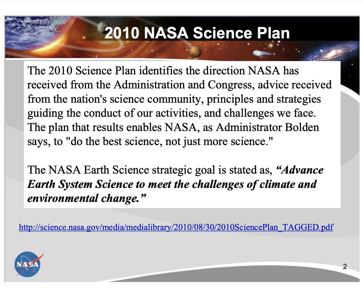 Using NASA Satellites for the Study of the Environment: Public Health Applications

The NASA Earth Science strategic goal is stated as, “Advance Earth System Science to meet the challenges of climate and environmental change.”

2010

web.archive.org/web/2011052019…