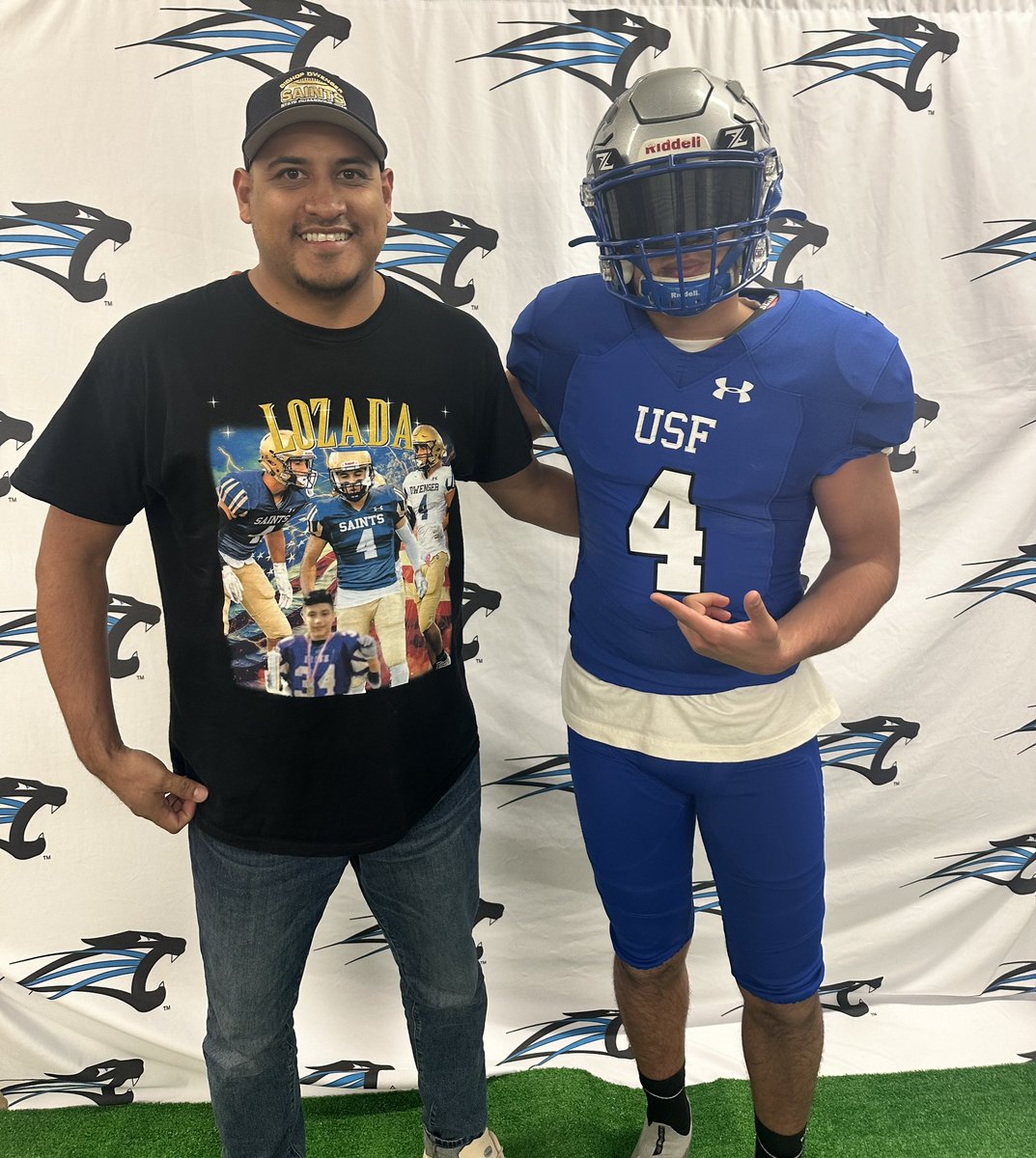 Thanks <a href="/CoachDinan/">Cody Dinan</a> and <a href="/USF_Sherman/">Adam Sherman</a> for the great visit at <a href="/usf_fb/">USF Football</a> !!