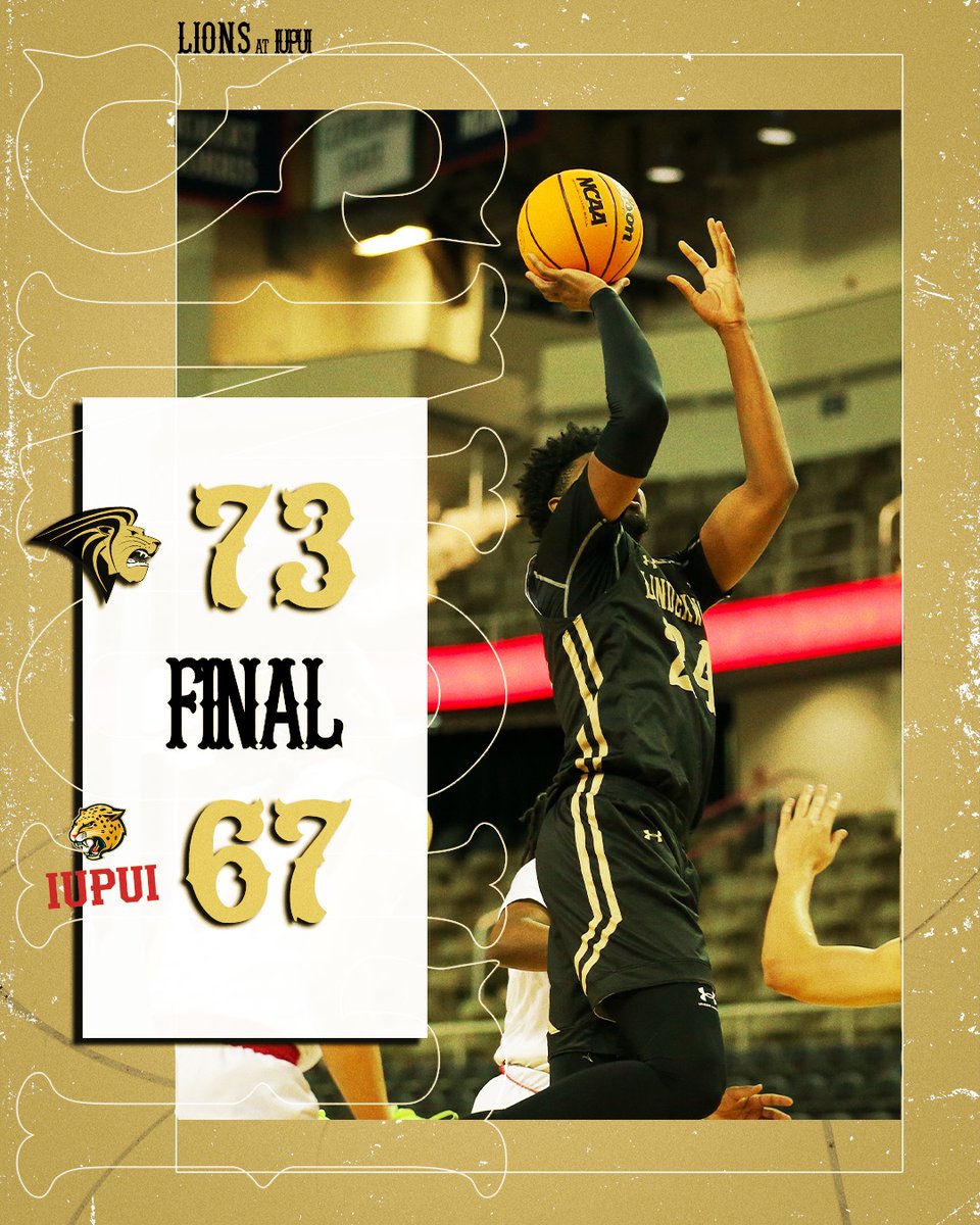 LUMensBball's tweet photo. Final

Lindenwood - 73
IUPUI - 67

Keenon Cole's career high 26 points lifts LU to a six point win at IUPUI‼️

Darius Beane (16) and Keith Haymon II (11) both in double figures 🦁🏀

#OneRoar // #PlayHard https://t.co/PX53K2CzfM