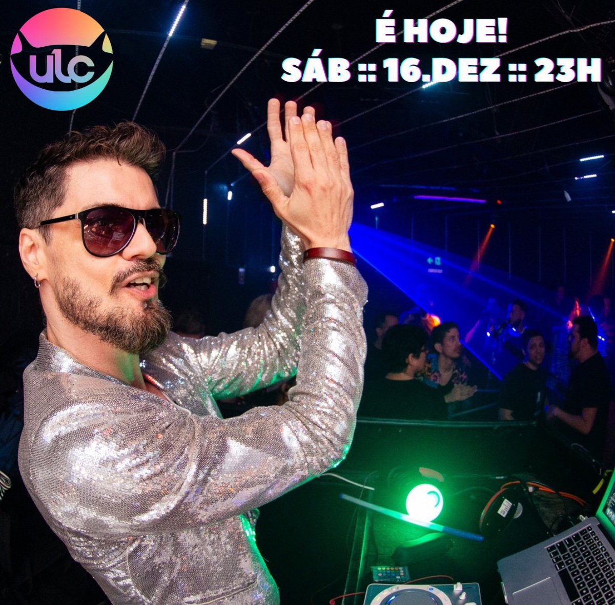 Bora viajar no tempo na Ultra LoveCats - ULC hoje? 
Ingressos: sympla.com.br/evento/ulc-ult…
.
Sábado :: 16.DEZ :: 23H
Onde: SubStation (Antiga Fosfobox)
Rua Siqueira Campos 143 (Copacabana) RJ 
(Metrô Siqueira Campos)
.
ANIVERSARIANTE de DEZEMBRO NÃO PAGAM:  falecomafesta@gmail.com