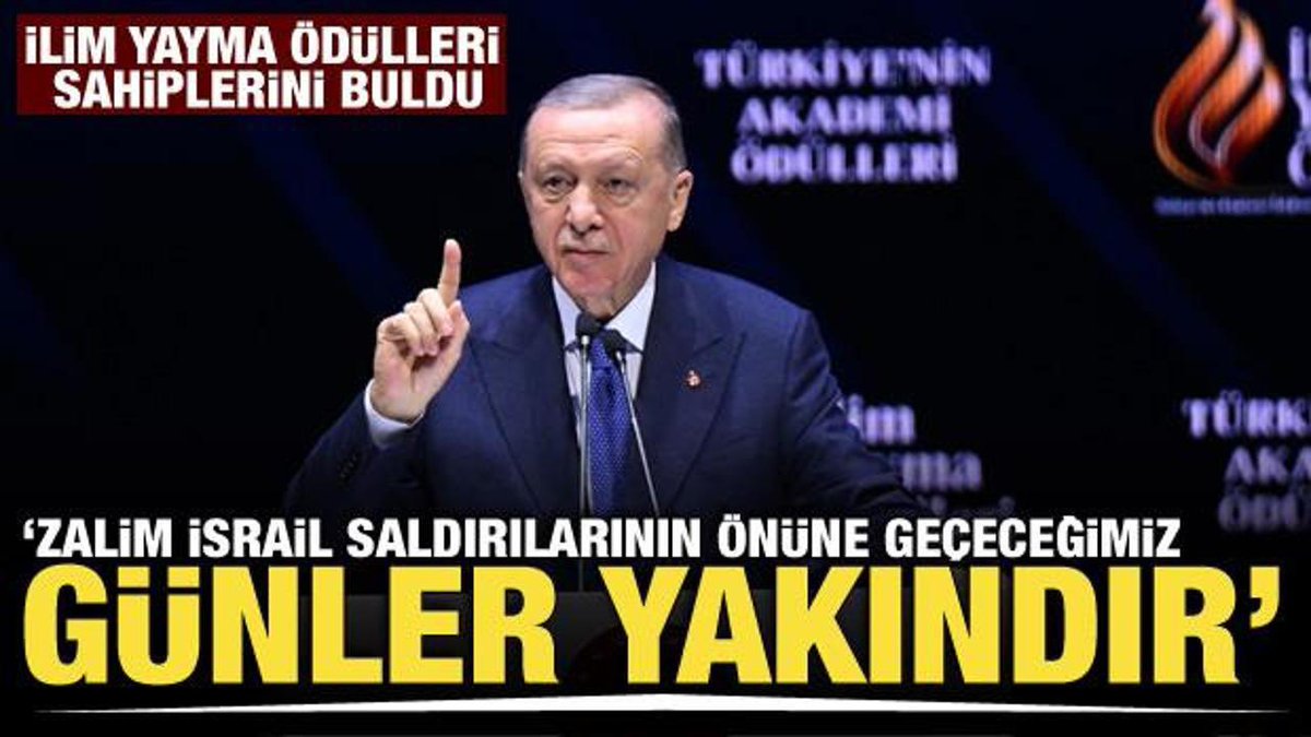 Daima zat-ı alinize dua ediyor, kendimizi de hazırlayarak izinizden geliyoruz ve o günleri sabırsızlıkla bekliyoruz DÜNYA LİDERİM❗️

Cumhurbaşkanı Erdoğan, 'İlim Yayma Ödülleri' töreninde yaptığı konuşmada, 

#KüreselGüçTürkiye