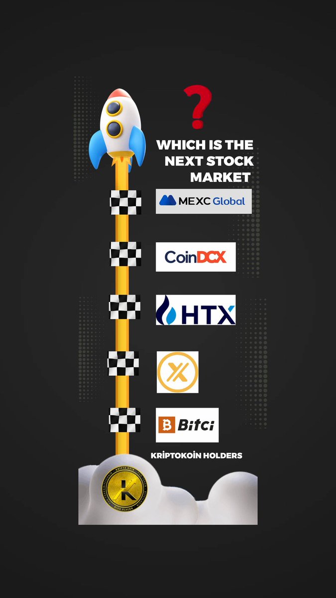 Which could be the most exciting new stock market?  
#KriptoKoin #KRIPTO/USDT
#Bitcoin    #Altcoin #Kripto #Kriptopara #Doge #Shib #Bone #TIA #AVAX #memecoin #BONK