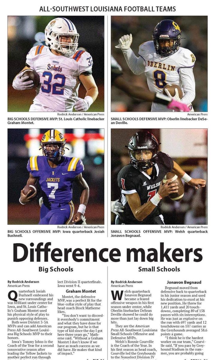 SLCHSFB's tweet image. Congratulations to Jordan Davis, Landon Daughdril and Kade Nugent on making the all area team! Big congratulations to graham montet on being the big schools defensive MVP! #WeAreSaints