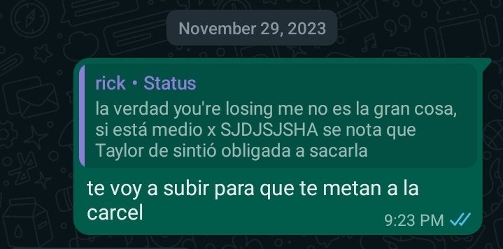 swiftiecarcel's tweet image. cadena perpetua sin libertad para @willowitch89