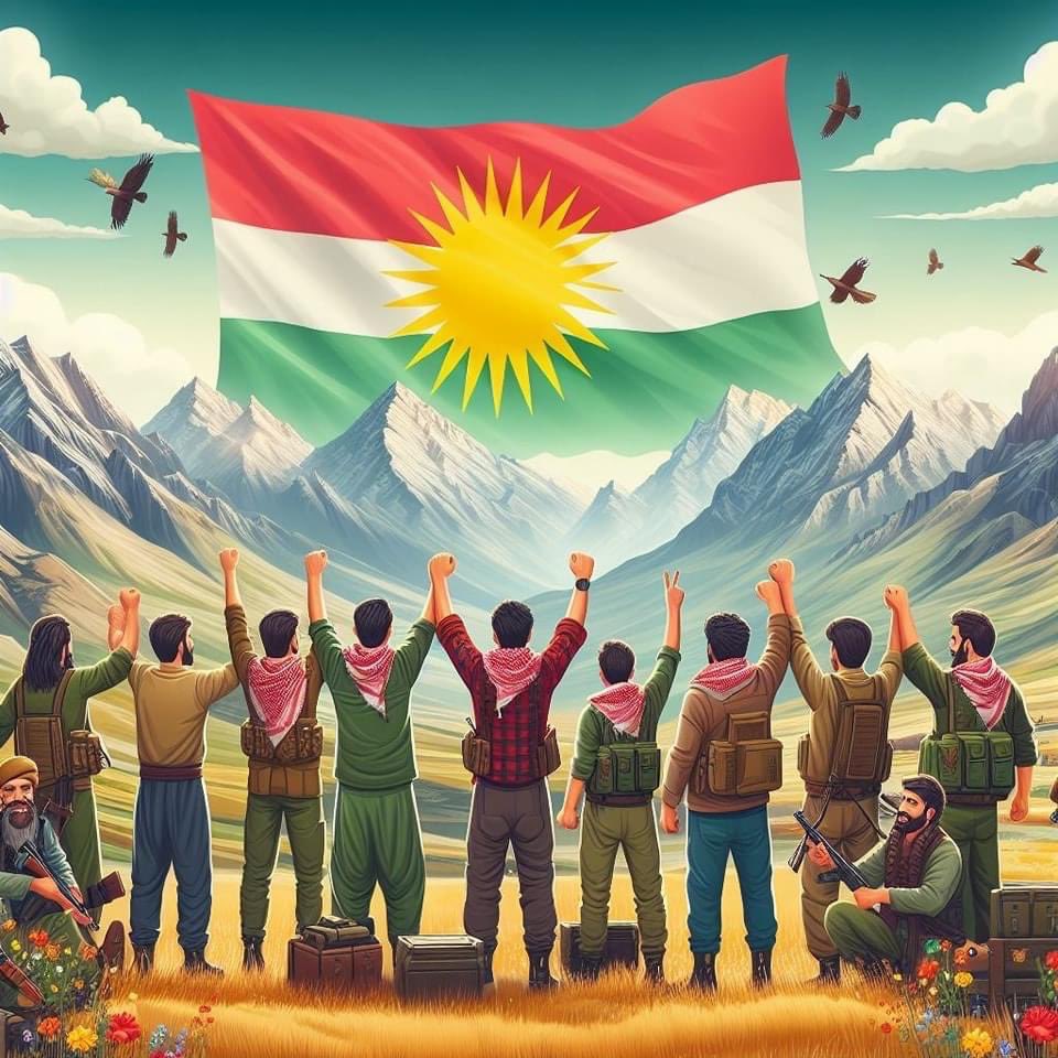 زیندووە قەت نانەوێ ئاڵاكەمان..✌️ پیرۆزبێت رۆژی ئاڵای كوردستان. .Happy Kurdistan Flag Day يوم العلم الكوردستاني.