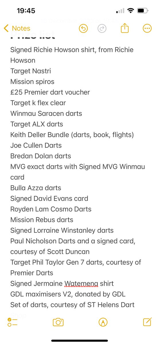 Some more amazing prizes added via @GDL180 @Dartsshopsth entries haven’t been huge yet, i would love you all to dog deep, i know its tough but for two amazing charities…as little as £3. All derails in below tweet. Please everyone who reads RT this get it as wide as we can