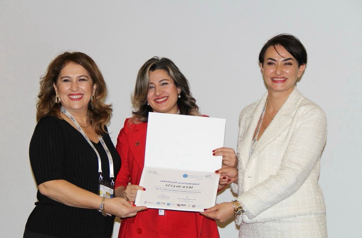 International Transplant Network (@itn_tr) on Twitter photo Certificates were presented to our course participants.
Endorsed by
<a href="/ESOTtransplant/">ESOTtransplant</a>
<a href="/UemsSurgery/">Orzone surgery</a>
In collaboration with
<a href="/onkodtr/">ONKOD</a>
<a href="/yogunbakimorgtr/">TYBD</a>
<a href="/sbuedutr/">Sağlık Bilimleri Üniversitesi</a>
<a href="/GalatasarayUniv/">GSÜ</a>
<a href="/organnaklivakfi/">Türkiye Organ Nakli Vakfı</a>
<a href="/healthdiplomacy/">Sağlık Diplomasisi Derneği</a> Certificates were presented to our course participants.
Endorsed by
<a href="/ESOTtransplant/">ESOTtransplant</a>
<a href="/UemsSurgery/">Orzone surgery</a>
In collaboration with
<a href="/onkodtr/">ONKOD</a>
<a href="/yogunbakimorgtr/">TYBD</a>
<a href="/sbuedutr/">Sağlık Bilimleri Üniversitesi</a>
<a href="/GalatasarayUniv/">GSÜ</a>
<a href="/organnaklivakfi/">Türkiye Organ Nakli Vakfı</a>
<a href="/healthdiplomacy/">Sağlık Diplomasisi Derneği</a>