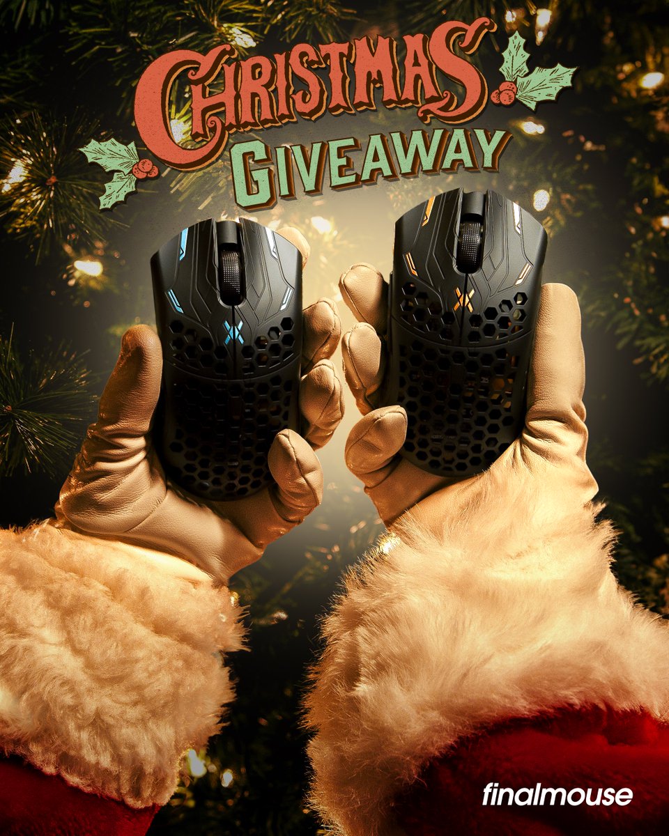 To celebrate our upcoming ULX Tiger & Cheetah drop on Monday we are having a special early… ULTRALIGHTX CHRISTMAS GIVEAWAY🎄 Win a ULX for you and a friend! With a MASSIVE 10 winning teams being chosen! To enter: 🎅🏼 Tag a friend with #ULX 🎅🏼 RT 🎅🏼 Follow @finalmouse