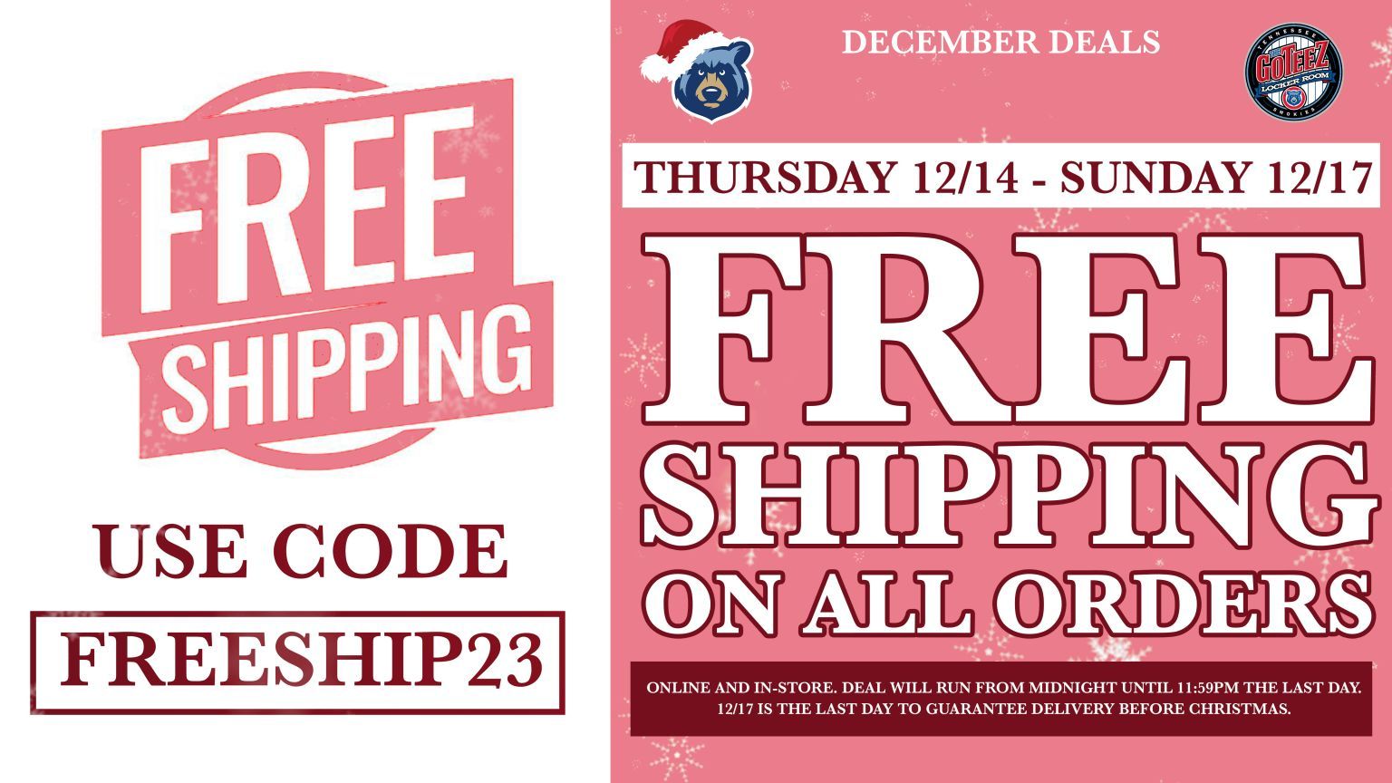 Knoxville Smokies on X: &ldquo;FREE SHIPPING WEEKEND! Use the code 
