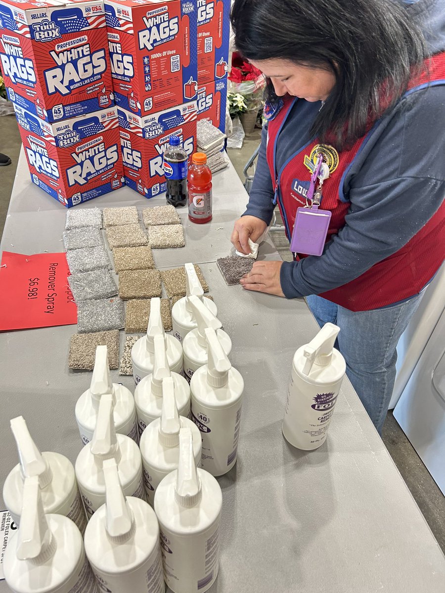 Folex carpet spot remover.  Great product right here,  come to whitemarsh Lowes.  Dianes demonstrating getting this soda and red Gatorade spills out.  #R1Demos <a href="/BenitoKomadina/">Benito.Komadina@Lowes</a> <a href="/DCT0813MD/">Dante Thomas</a> <a href="/oldakaka/">janet artiga</a> <a href="/Barb56664790/">Barb</a> <a href="/Ashlynn_31/">Ashlynn Gilmore 🌻</a>