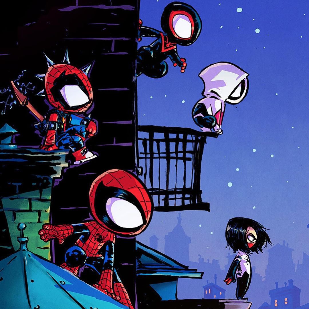 This Edge of Spiderverse #1 variant by @skottieyoung is PERFECT. @marvel #SpiderMan